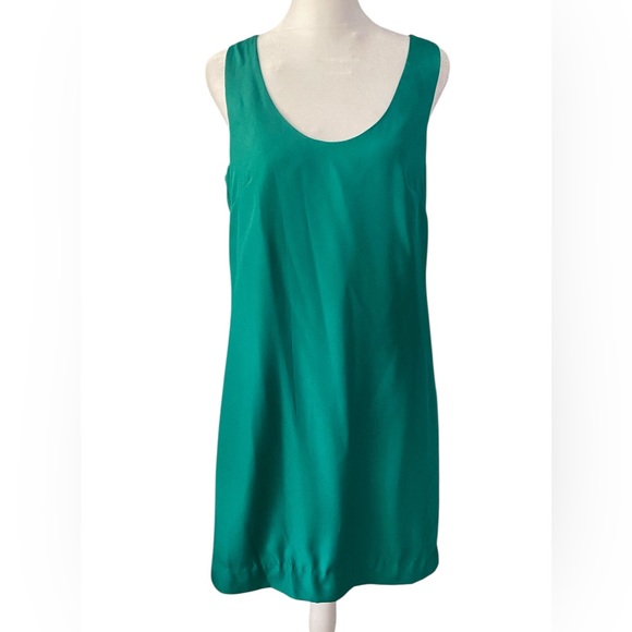 J-Crew Green Women's Shift  Dress Size 2 - Picture 1 of 6